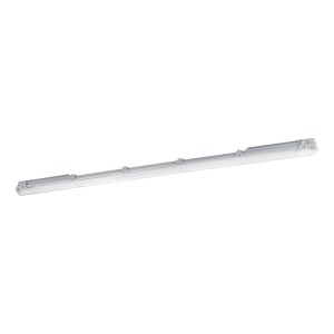 Graue Eglo LED-Wannenleuchte Expert Basic, 1-flammig, 126 cm, für Feuchträume geeignet.