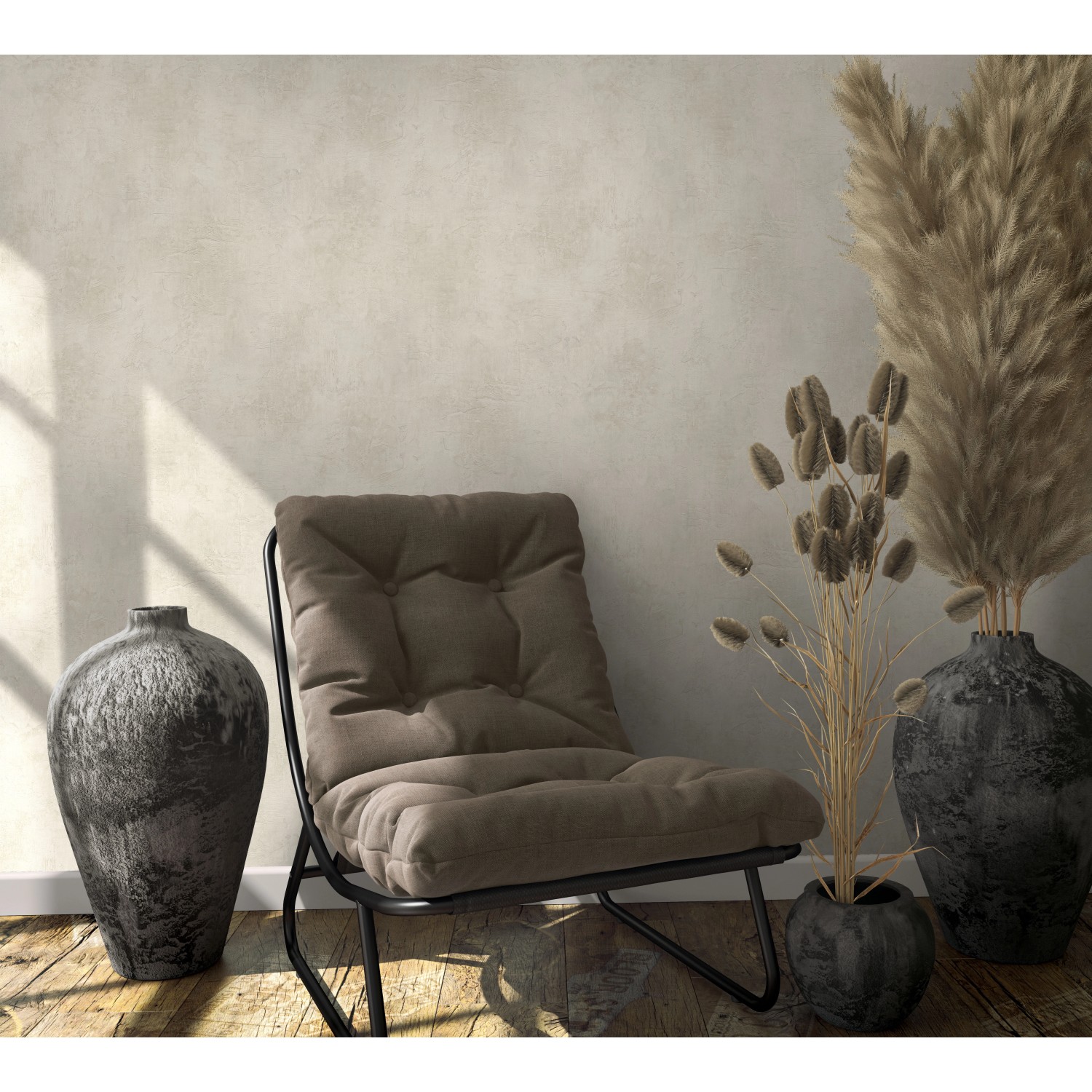 Beige Struktur Vliestapete Loft Superior 5 von Marburg, passend zu modernem Wohnambiente.