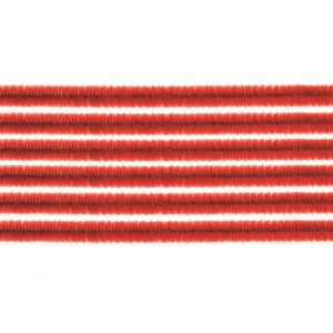 Rote Biegeplüsch-Stäbe, 10 Stück, 50 cm lang, für kreatives Schmuckbasteln.
