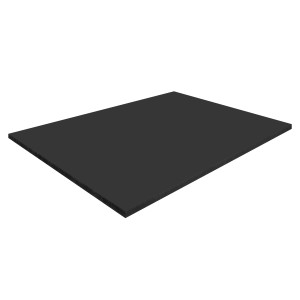 Anthrazitfarbene Compact Mehrzweckplatte, 280x130x0,6 cm, ideal für Möbelbau & Regalböden.