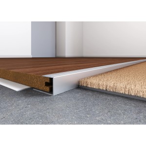 Messingfarbenes Einfassprofil (7-9 mm, 900 mm) für Laminat/Parkett, zur Abdeckung von Schnittkanten.