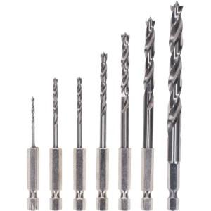 Bosch Holzspiralbohrer-Set Robust Line 2 mm - 8 mm Sechskantschaft 7-teilig