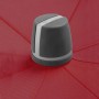Detailaufnahme: Dunkelroter Schneider Balkonschirm Aquila mit Push-Up Mechanik.