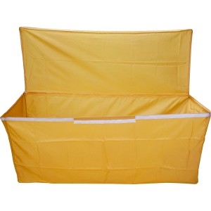 Orange Innentasche aus Polyester für Chelsea Kissenbox, mit Klettverschlüssen.