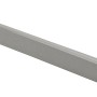 Graues, glänzendes Winkelprofil aus PVC, 10x23mm, Länge 2500mm, für Fliesenkanten.