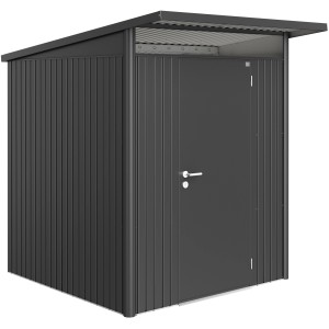 Biohort Metall-Gerätehaus AvantGarde Gr. A1 dunkelgrau-metallic Standardtür