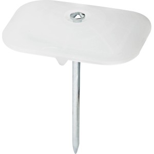 Nagelscheibe mit verzinktem Nagel, geeignet zur Kabelfixierung, 50 Stück