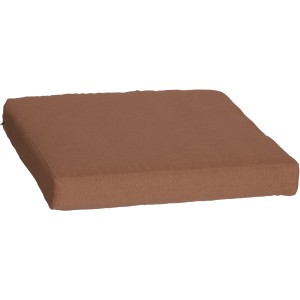Beo Lounge-Sitzkissen Premium ZIP, 80x80 cm, Kakao. Quadratisches Gartenstuhlauflage für Loungemöbel.