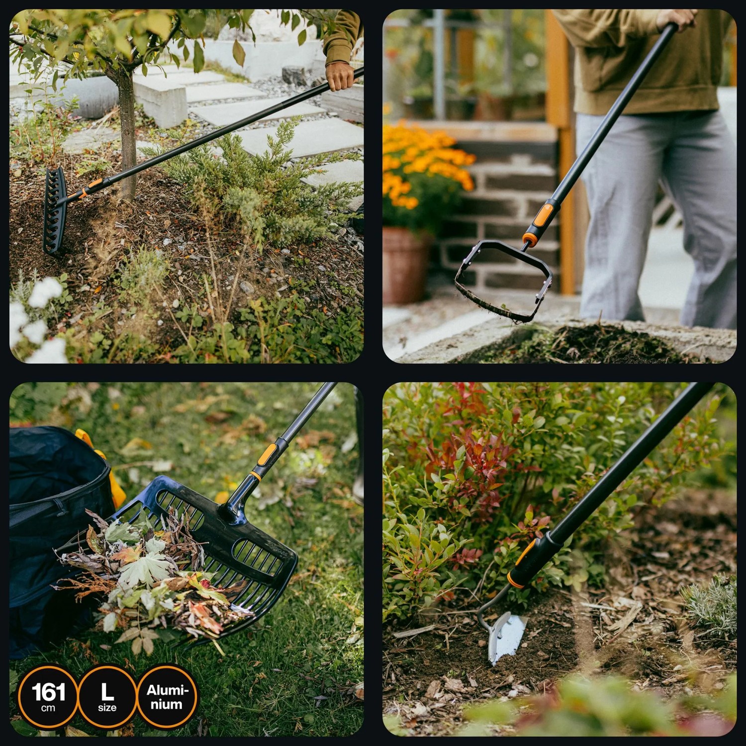 Fiskars Stiel Gr. L OneClick Orange-Schwarz_3