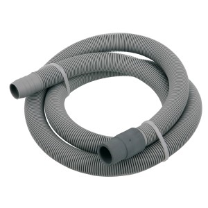 Graue Kirchhoff Ablaufschlauch-Verlängerung, 1,5 m, für Waschmaschine und Spülmaschine.