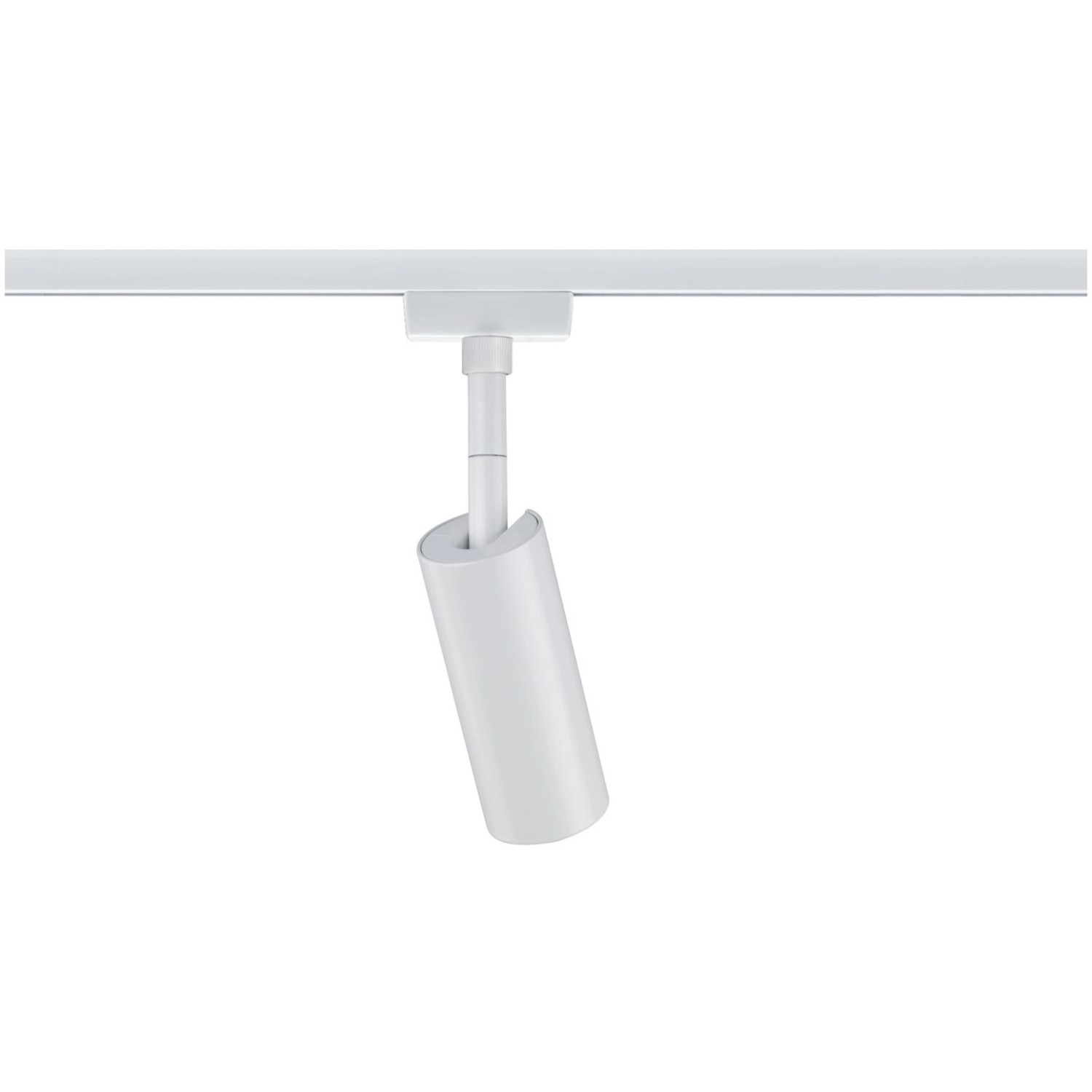 Weißer Paulmann Urail LED Schienenspot Tubo Einzelspot für Schienensysteme.
