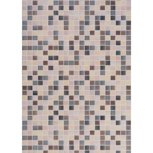 d-c-wall Wandbelag Ceramics Carrara, Meterware, Fliesenmuster in Beige-, Braun- und Grautönen.