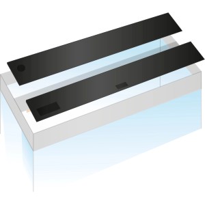 Juwel Klappensatz für Aquarium Rio 300/350, 2-teilig, zur Abdeckung des Aquariums.