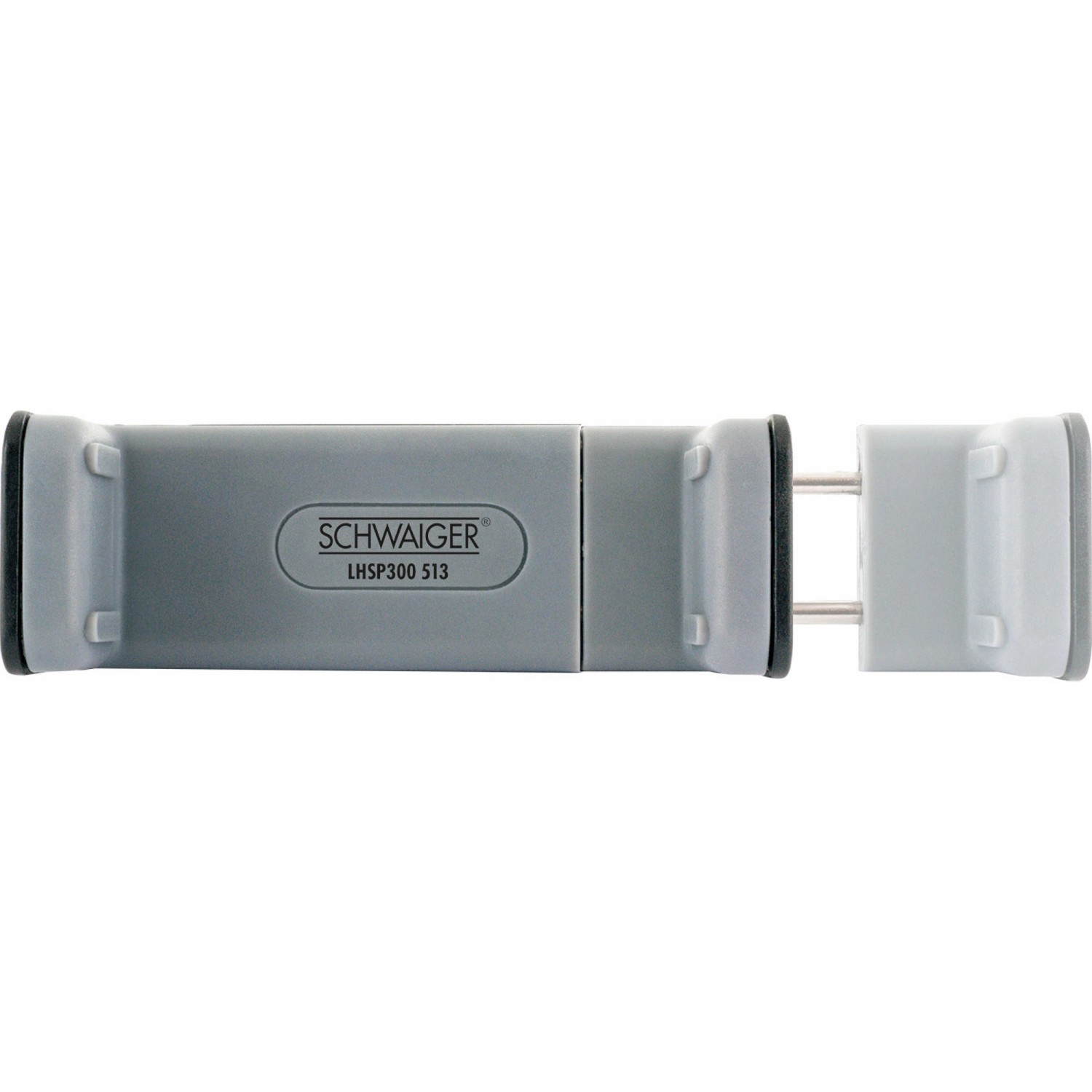 Schwaiger Kfz-Halterung für Smartphones, Lüftungsgitter, schwarz-grau.