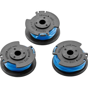 Kärcher Trimmerfaden 3er-Pack für Rasentrimmer LTR 18 Battery, Ersatzspulen mit blauem Faden.