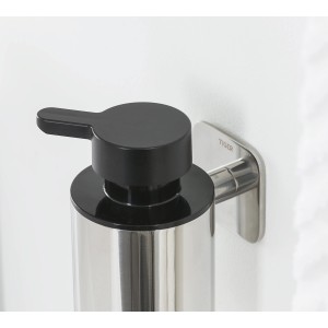 Tiger Colar Seifenspender, Edelstahl poliert, zur Wandmontage.