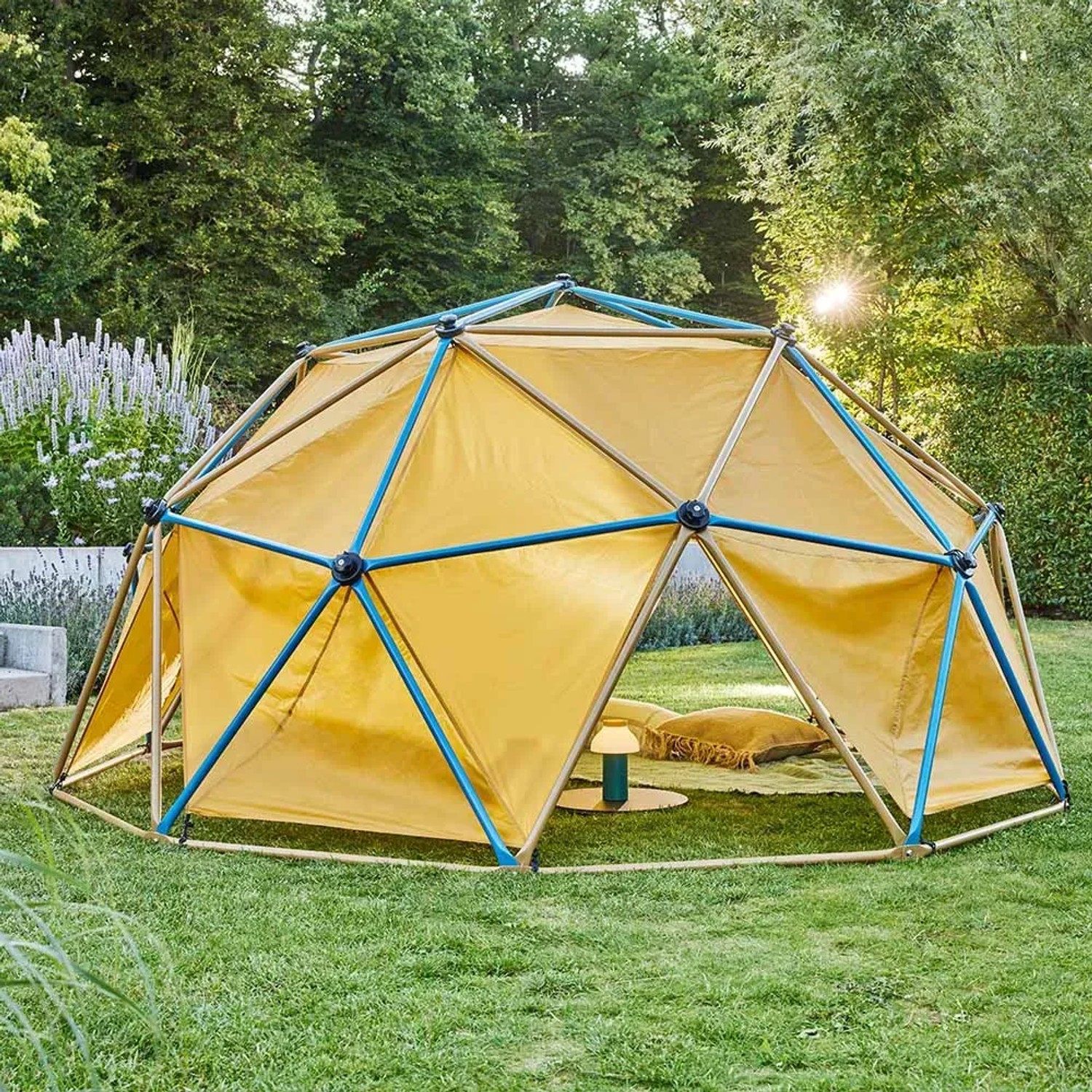 Home Deluxe Klettergerüst Matti mit Zelt und Schaukel im Garten, grün-bronze.