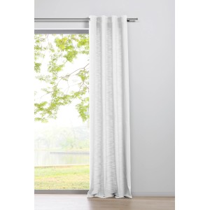 Mydeco Schlaufenschal Balance, weiß, 135x245cm, blickdichter Fenstervorhang.