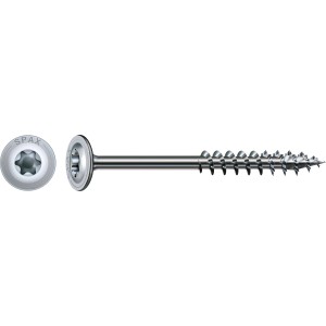 Spax Tellerkopf Holzschraube, Ø 8x140 mm, T-Star plus Antrieb, Wirox Stahl, Teilgewinde, 1 Stück