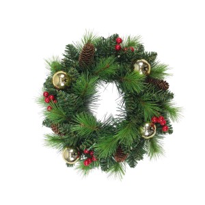 Näve Outdoor LED Weihnachtskranz Noel Gold