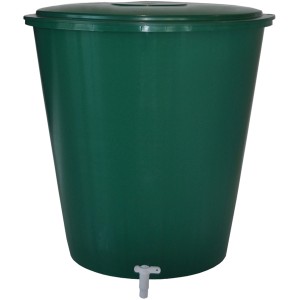 Regentonne rund mit Hahn und Deckel 300 l