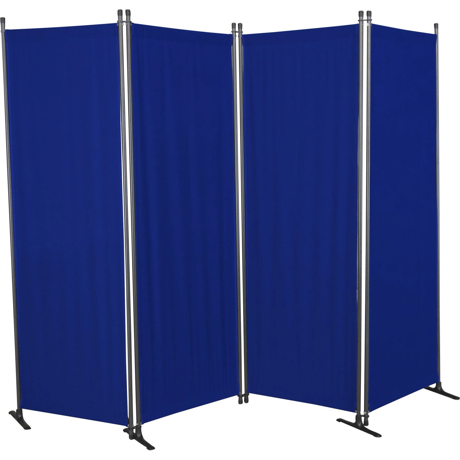 Angerer Paravent, 4-teilig, blau. Sichtschutz für Garten und Terrasse.