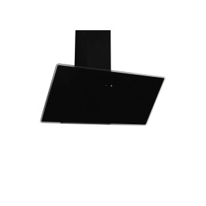 Respekta Schräghaube Lora 90 cm, schwarz, Energieeffizienz A++, Kopffreihaube für die Küche.
