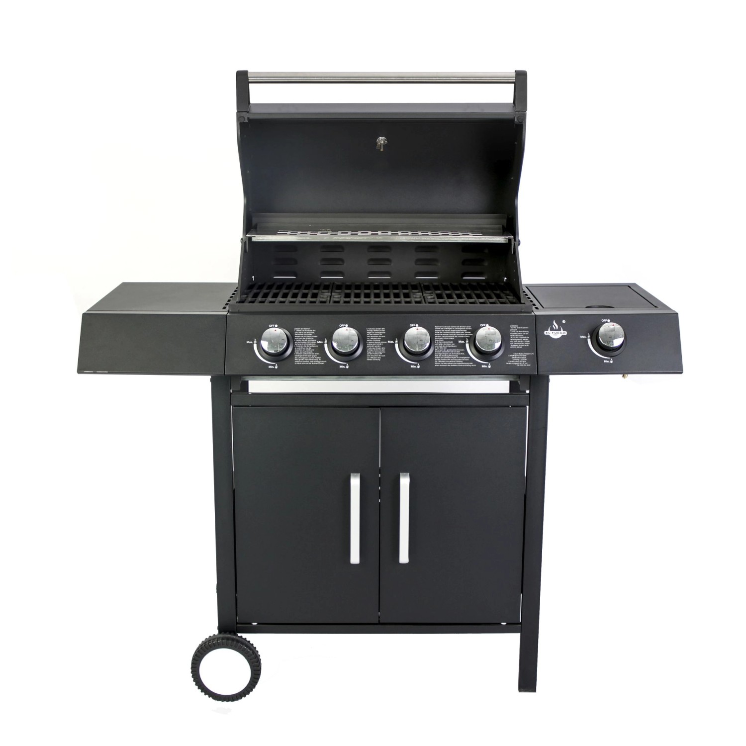 El Fuego Gasgrill San Angelo 4+1 Brenner El Fuego Gasgrill San Angelo 4+1 Brenner ca. 119,5 x 110,5 x 53 cm