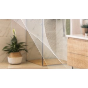 Novadoors Glasschiebetür Nova 623-1 mit Vorhang-Design, 93,5x205,8 cm, ESG Sicherheitsglas.