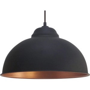 Eglo Pendelleuchte Truro2 in Schwarz-Kupfer, Vintage-Look für Wohn- und Esszimmer.