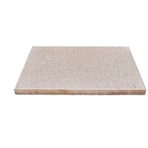 Seesteiner Terrassenplatte Vera, weißbeige, 60x40 cm. Betonplatte mit Edelsplitt-Einstreuung.