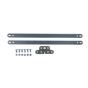 bellissa PANNELLO Verbinder-Set: zwei Metallstreben, eine Platte, Schrauben und Muttern für Hochbeete.