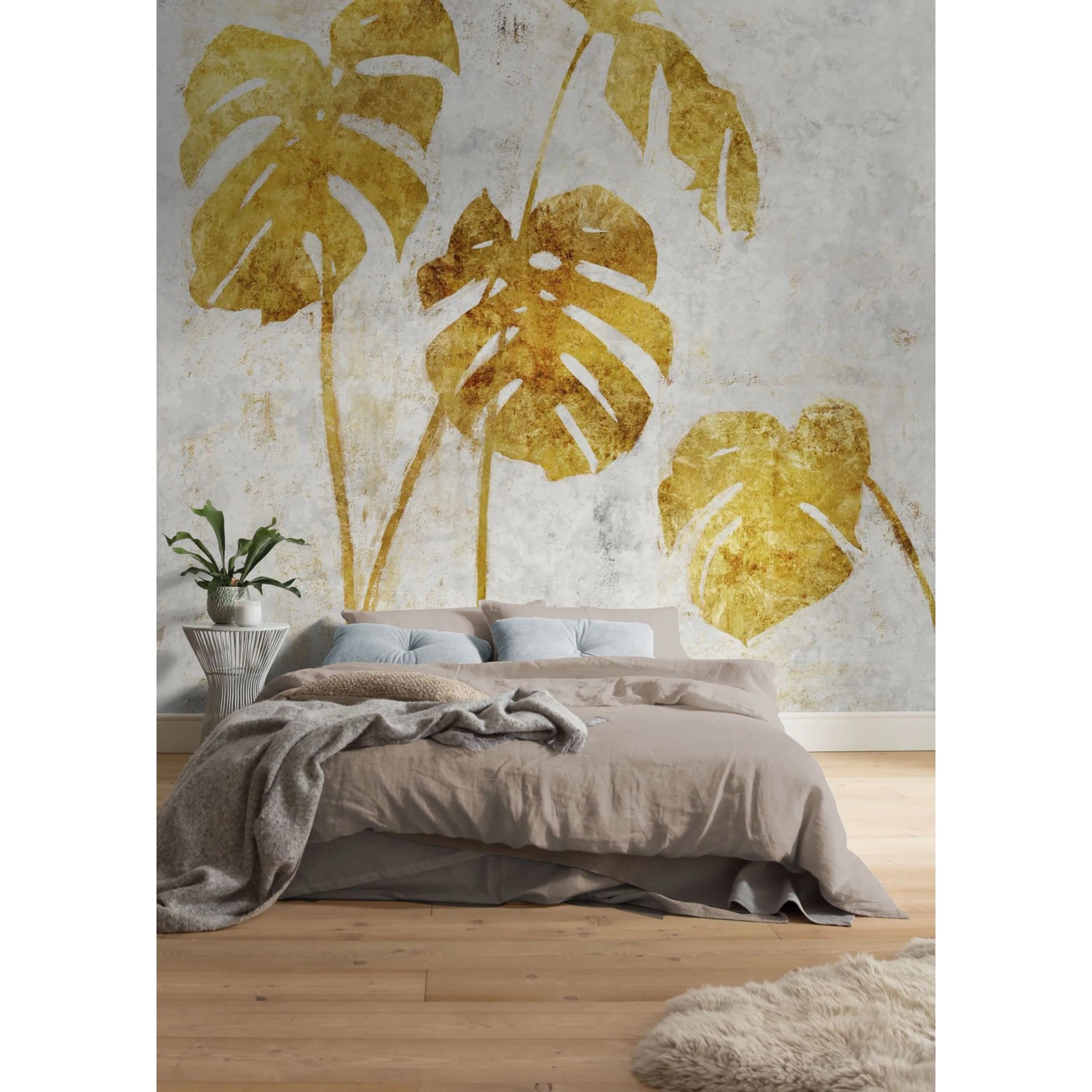 Komar Vliestapete Golden Monstera 300 cm x 250 cm kaufen bei OBI