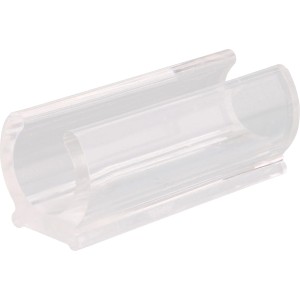 Wagner Klemmgleiter-Set, 4 transparente Möbelbeine aus Kunststoff, 50x16x20mm, für Rundrohre.