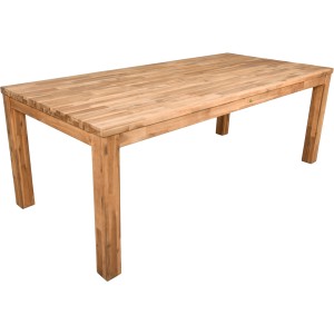 Rechteckiger Garden Pleasure Gartentisch Pala aus Holz, 100x220 cm, Natur.