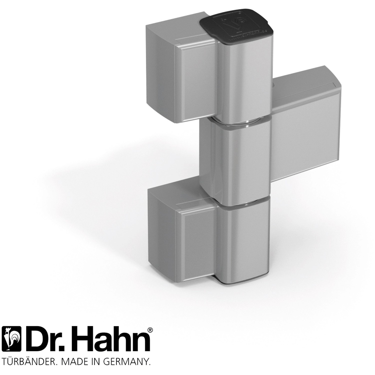 Detailansicht eines Türbandes der Aluminium Sicherheitshaustür Moderno RC3.