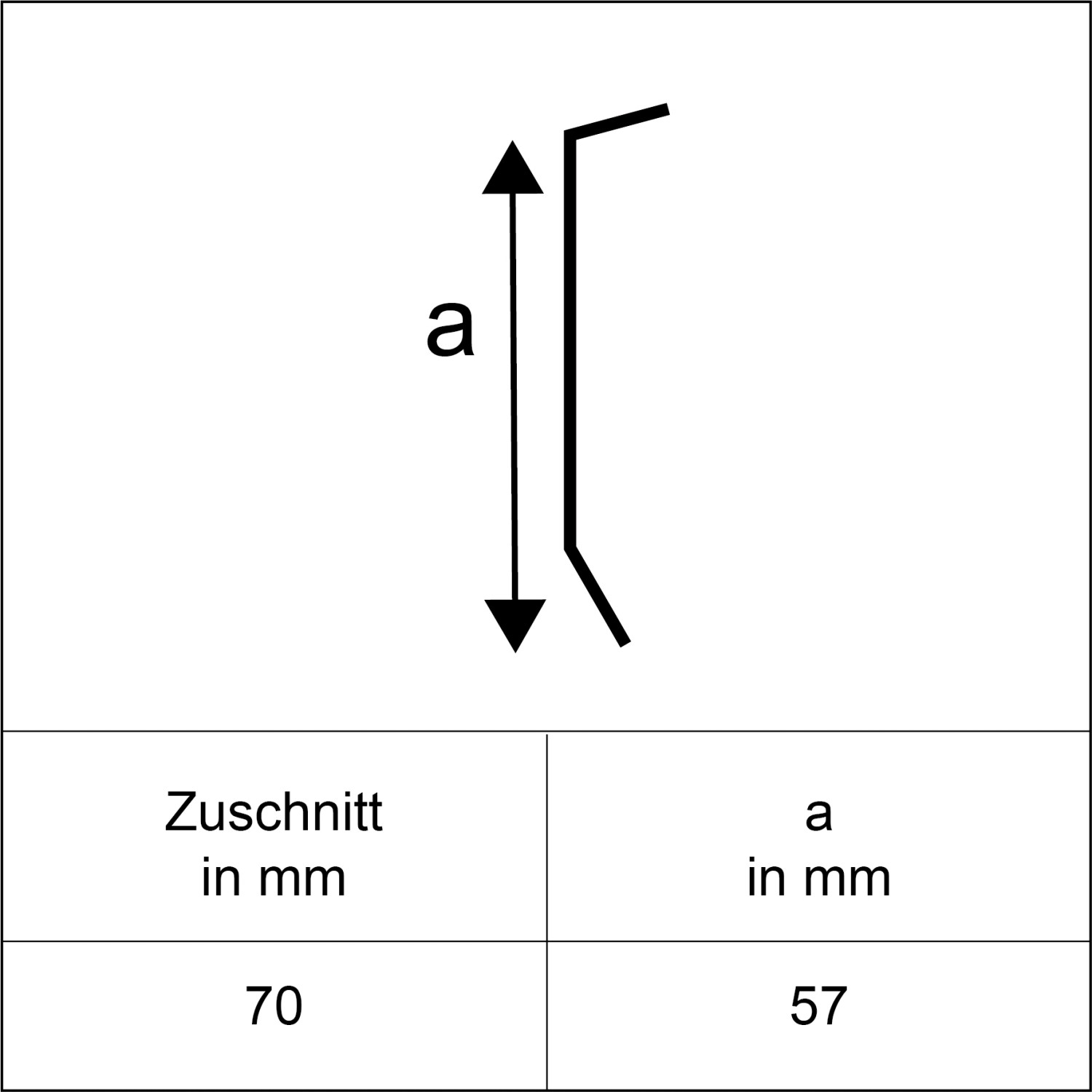 Kappleiste Alu Natur Zuschnitt 70 mm x 1000 mm kaufen bei OBI