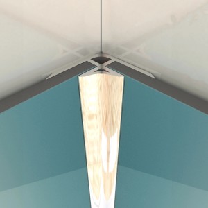 Aurlane Innenwinkelprofil Chrom, Aluminium, 1x1x210cm für Duschrückwände.