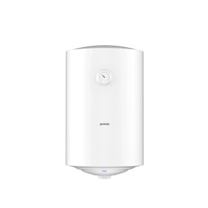Gorenje Warmwasserspeicher TG80W-E, 80 Liter, für die Wandmontage. Weißes, zylindrisches Design mit Temperaturregler.