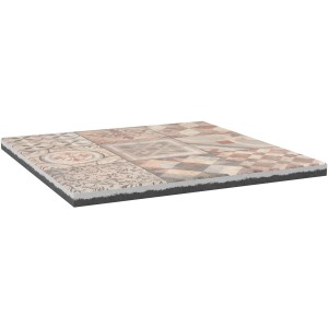 EHL Terrassenplatte Mosaik Salihari beige-grau, 60x60x3,2 cm. Betonplatte mit orientalischem Muster.