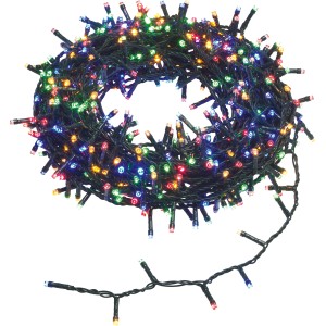 LED-Lichterkette Warmweiß Mehrfarbig 24 m