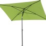 Grüner Siena Garden Marktschirm (140x210 cm) mit Knickfunktion für flexible Schattenausrichtung.