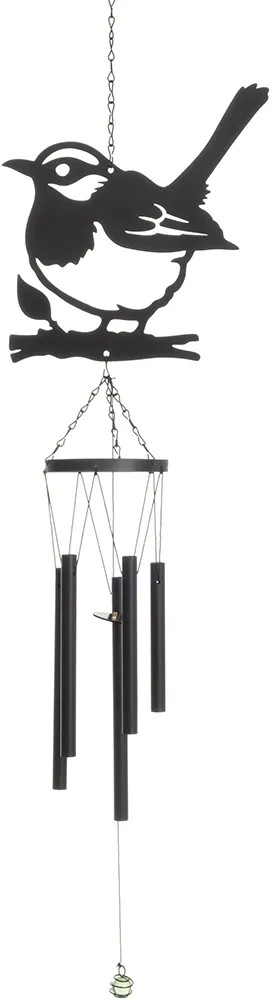 Windspiel Vogel Metall 85 cm x 20,5 cm x 7,5 cm Grau kaufen bei OBI