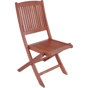Klappbarer Gartenstuhl Stockholm aus Holz, 2er-Set. Ideal für Balkon und Terrasse.
