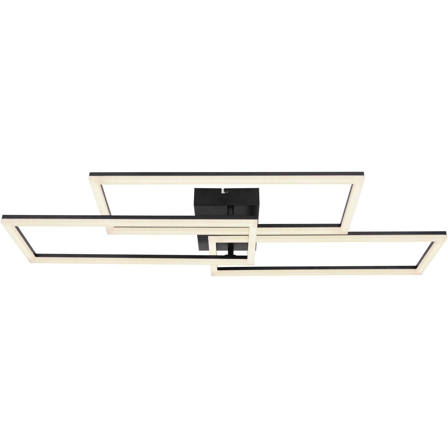 Moderne, dimmbare LED-Deckenleuchte Tiny, 1-flammig, schwarz matt. Smart Home Lampe mit App-Steuerung.