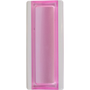 Echtglasprofil Amethyst, 19x8x1 cm, für Glasbausteine. Abschlussprofil in Rosa.