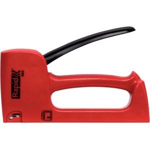 Rapid Handtacker R53, leichter Tacker für Klammern Typ 53, rot/schwarz.