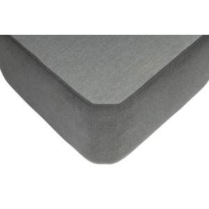 Detailaufnahme: Kettler Hocker Ego Universal Sooty/Flanelle, 60x60 cm, Charcoal. Lounge-Gartenmöbel.