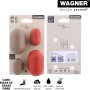 Wagner Wandhaken-Set Pill, 4er-Set in Taupe und Korallenrot. Wandhaken aus Bio-Kunststoff zum Schrauben.