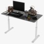 okwish Schreibtisch mit HöhenVerstellbar Home Office Kinderzimmer 120x60x90cm Grau_9